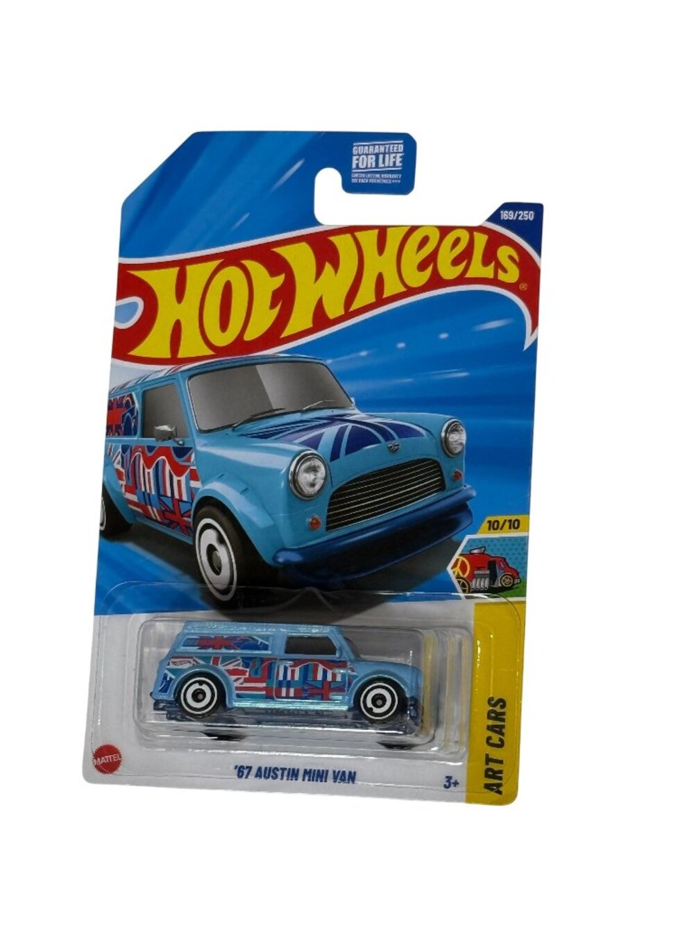 2025 Hot Wheels ’67 Austin Mini Van • Art Cars • Blue Union Jack Design